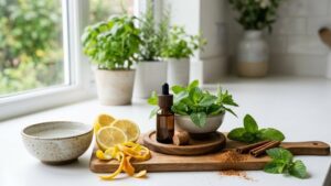 Natural ant repellents including peppermint, lemon, vinegar and cinnamon as eco-friendly alternatives when asking does Febreze kill ants